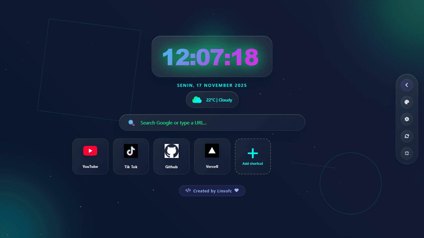 Interactive Startpage